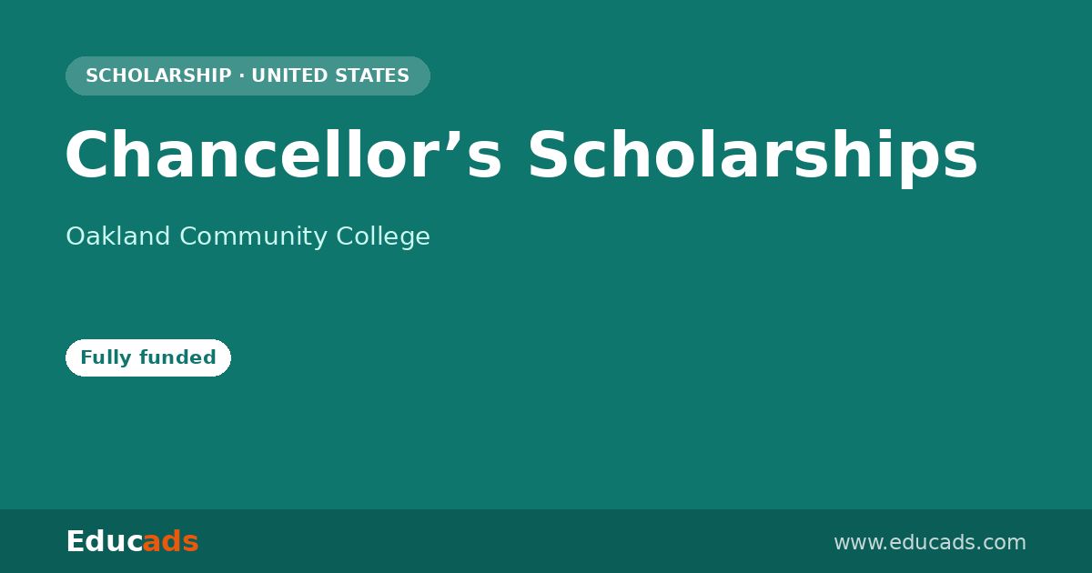 Chancellor’s Scholarships scholarship