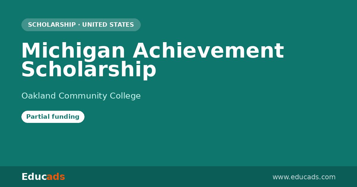 Michigan Achievement Scholarship scholarship