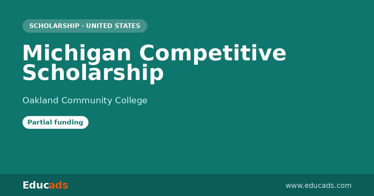 Michigan Competitive Scholarship scholarship
