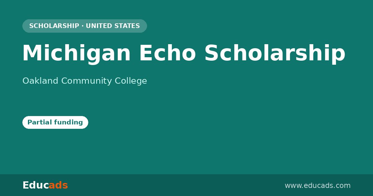 Michigan Echo Scholarship scholarship
