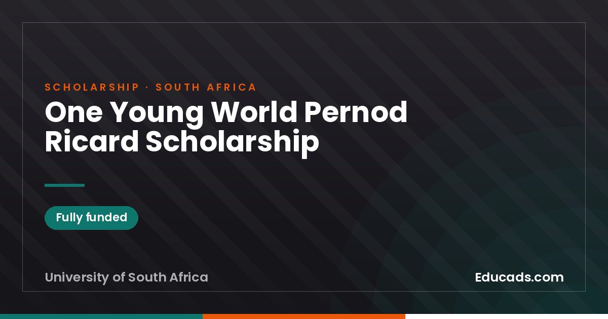 One Young World Pernod Ricard Scholarship scholarship