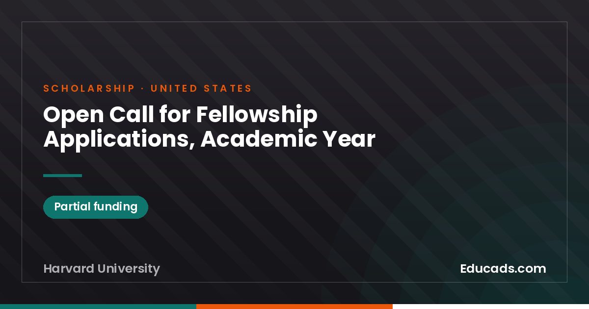 Open Call for Fellowship Applications, Academic Year scholarship