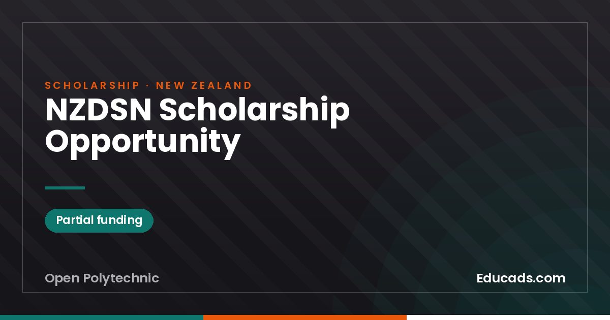 NZDSN Scholarship Opportunity scholarship