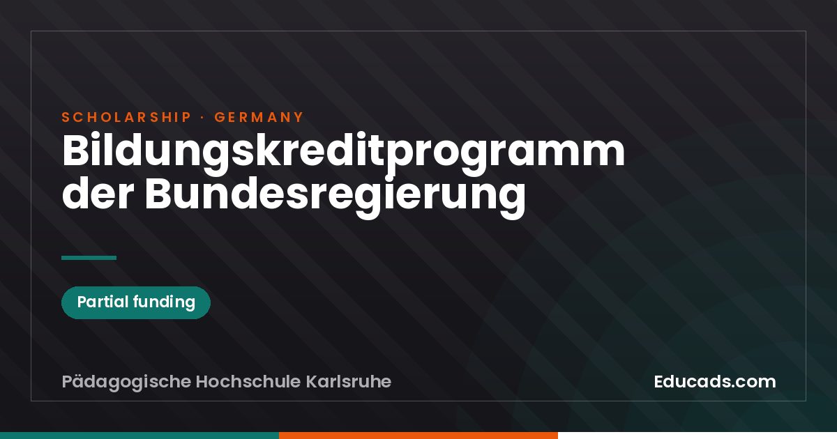 Bildungskreditprogramm der Bundesregierung scholarship
