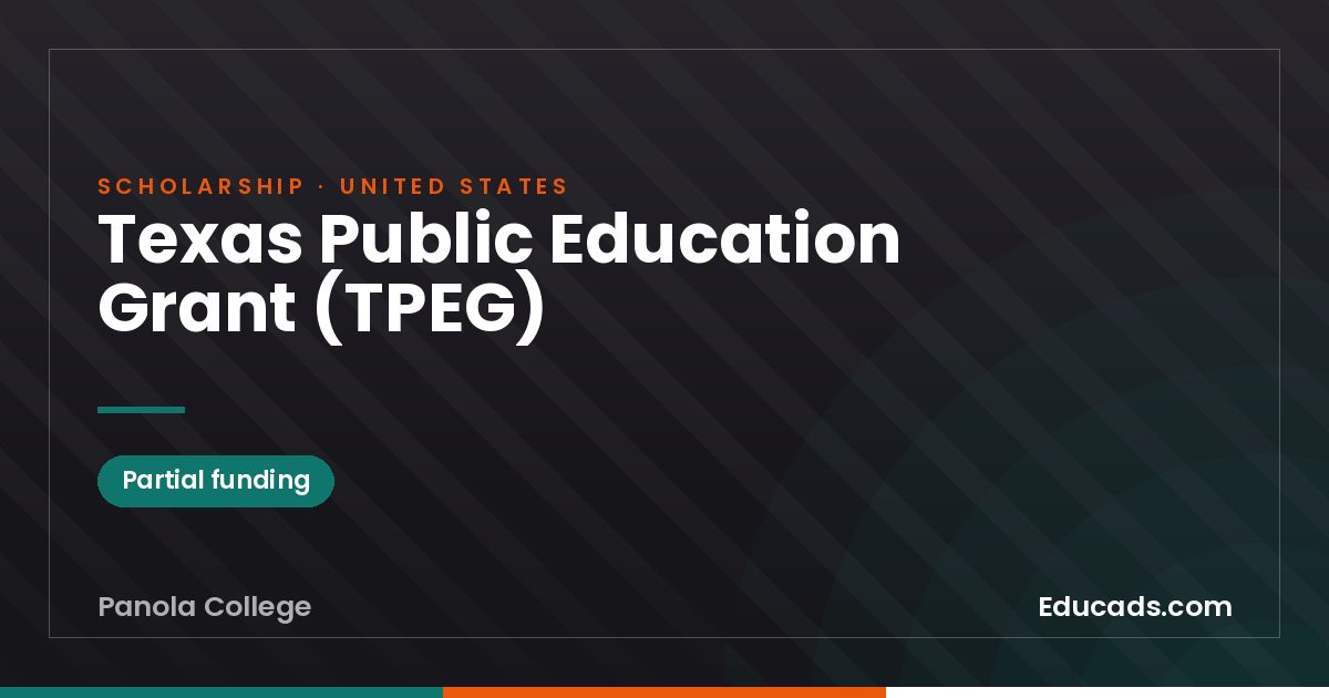 Texas Public Education Grant (TPEG) scholarship