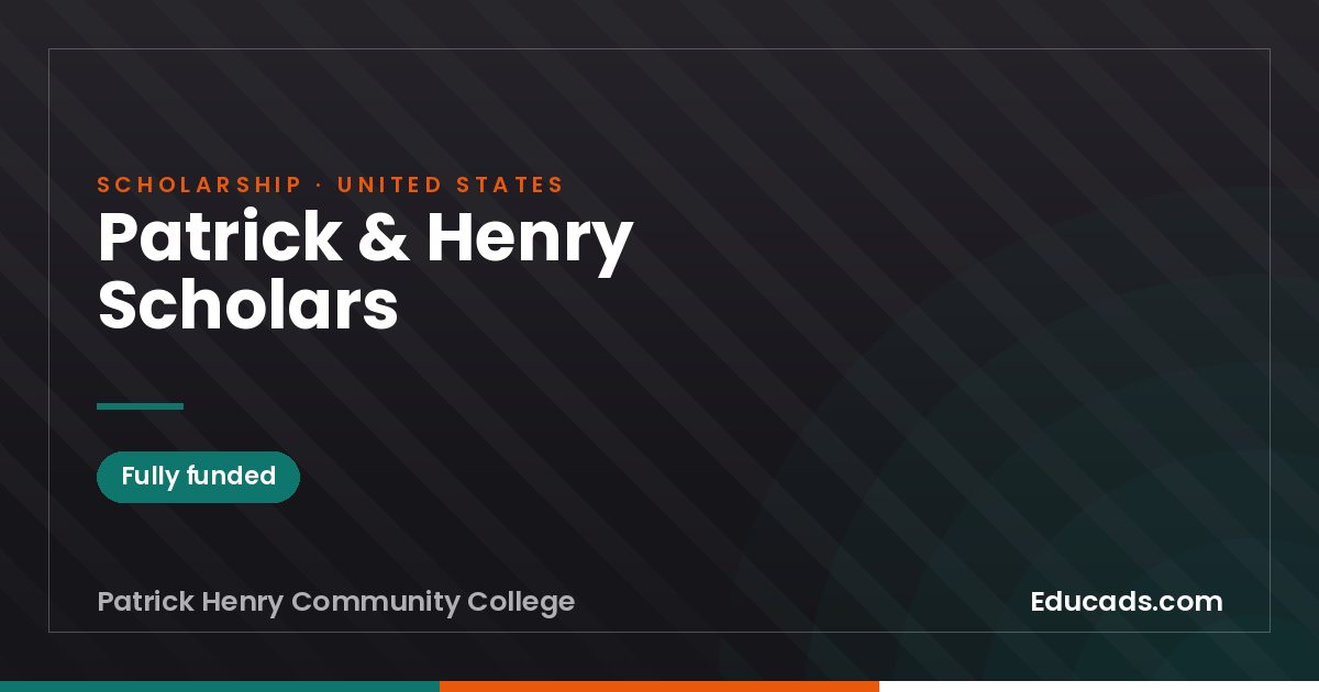 Patrick & Henry Scholars scholarship