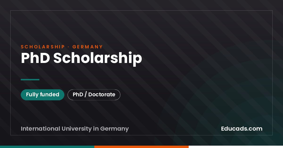 PhD Scholarship scholarship