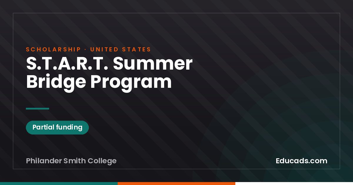 S.T.A.R.T. Summer Bridge Program scholarship
