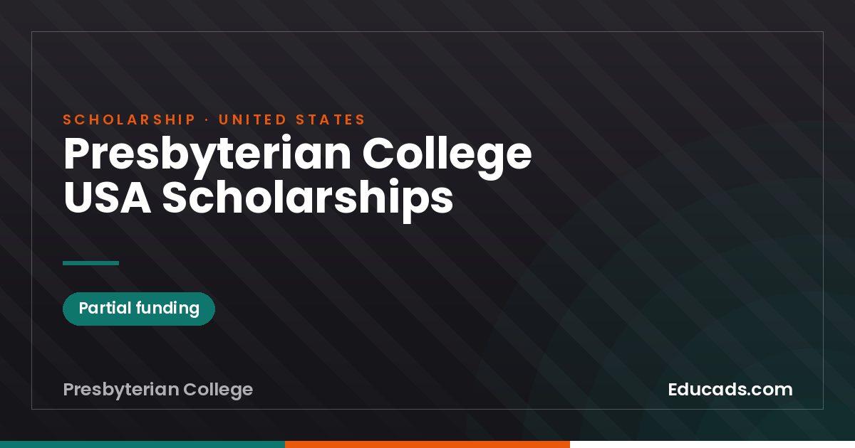 Presbyterian College USA Scholarships scholarship