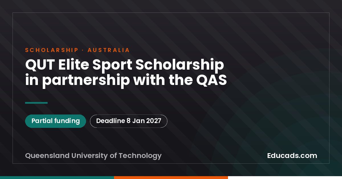 QUT Elite Sport Scholarship in partnership with the QAS scholarship