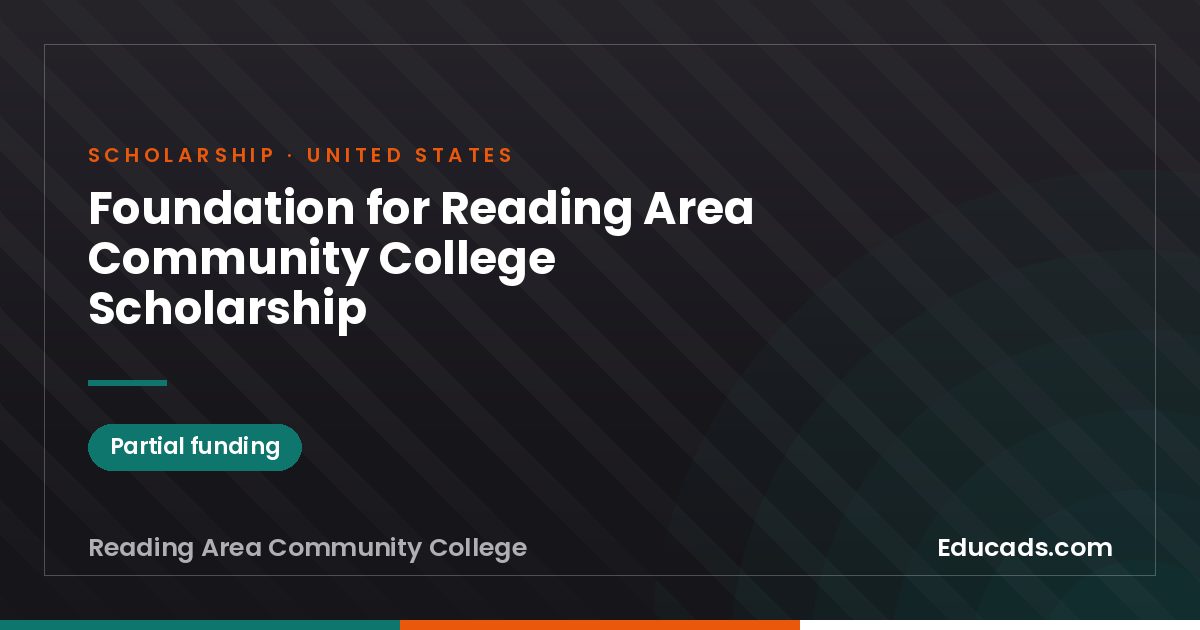 Foundation for Reading Area Community College Scholarship scholarship