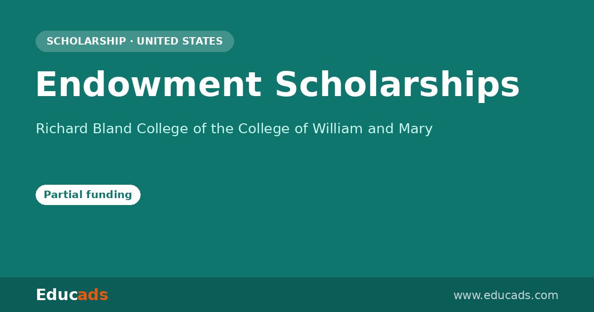 Endowment Scholarships scholarship