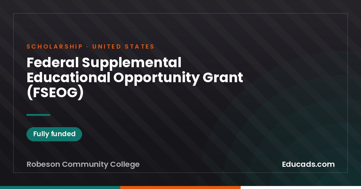 Federal Supplemental Educational Opportunity Grant (FSEOG) scholarship