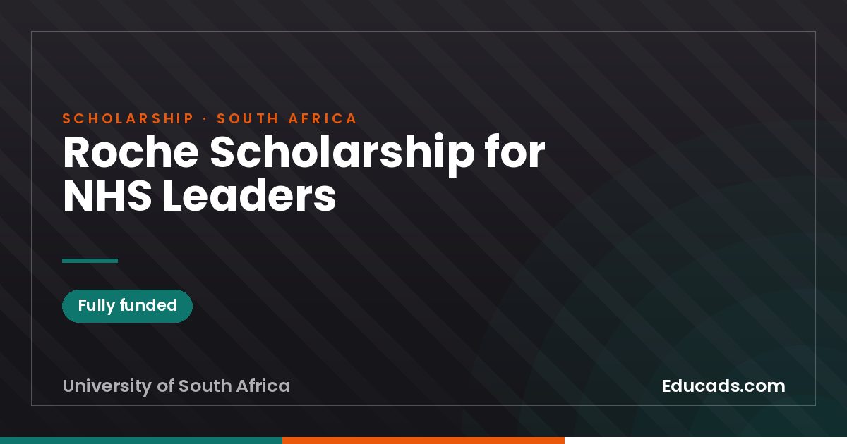 Roche Scholarship for NHS Leaders scholarship