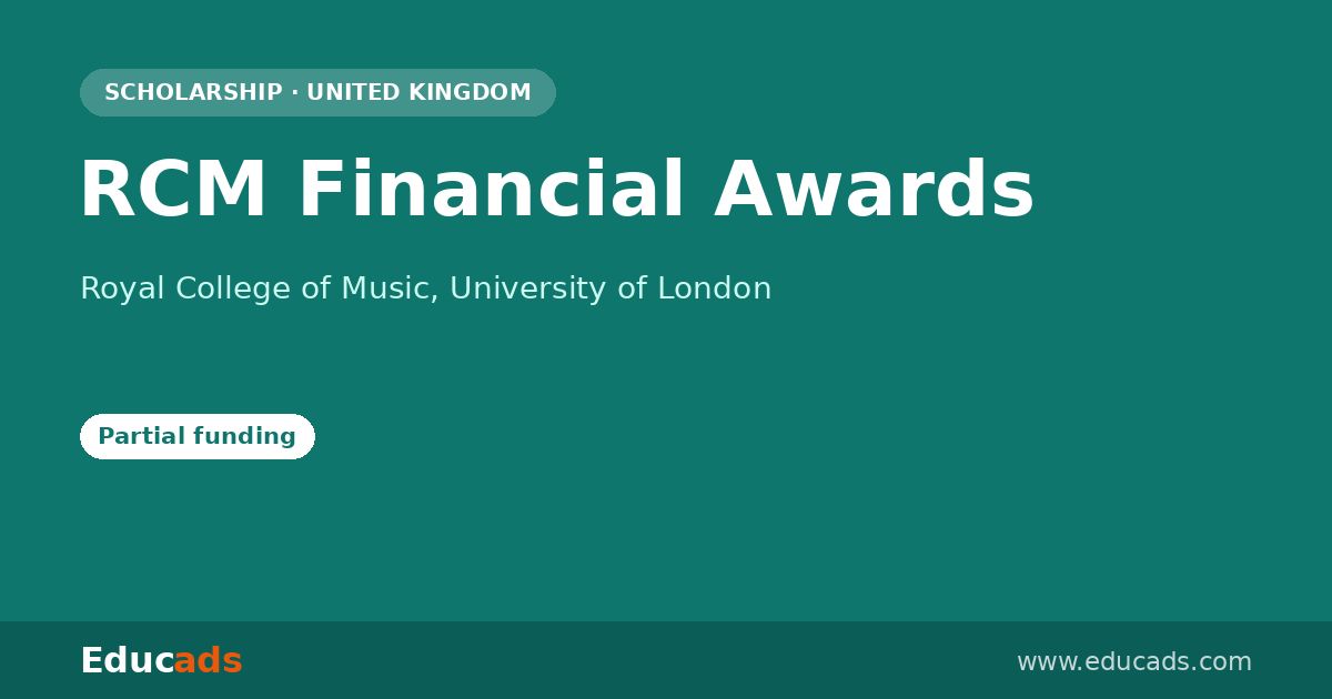 RCM Financial Awards scholarship