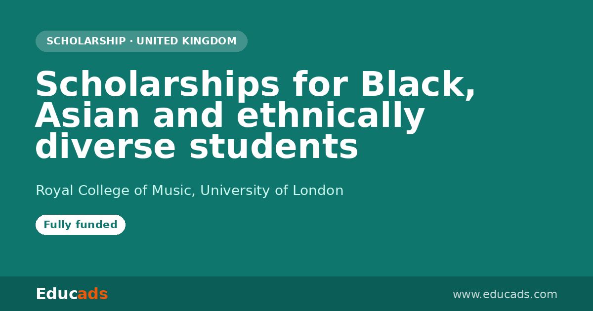 Scholarships for Black, Asian and ethnically diverse students scholarship