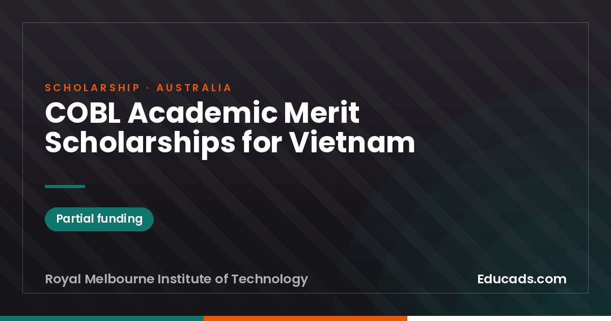 COBL Academic Merit Scholarships for Vietnam scholarship