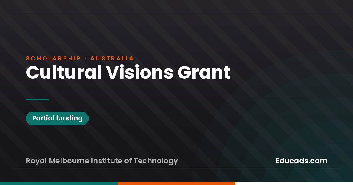 Cultural Visions Grant scholarship