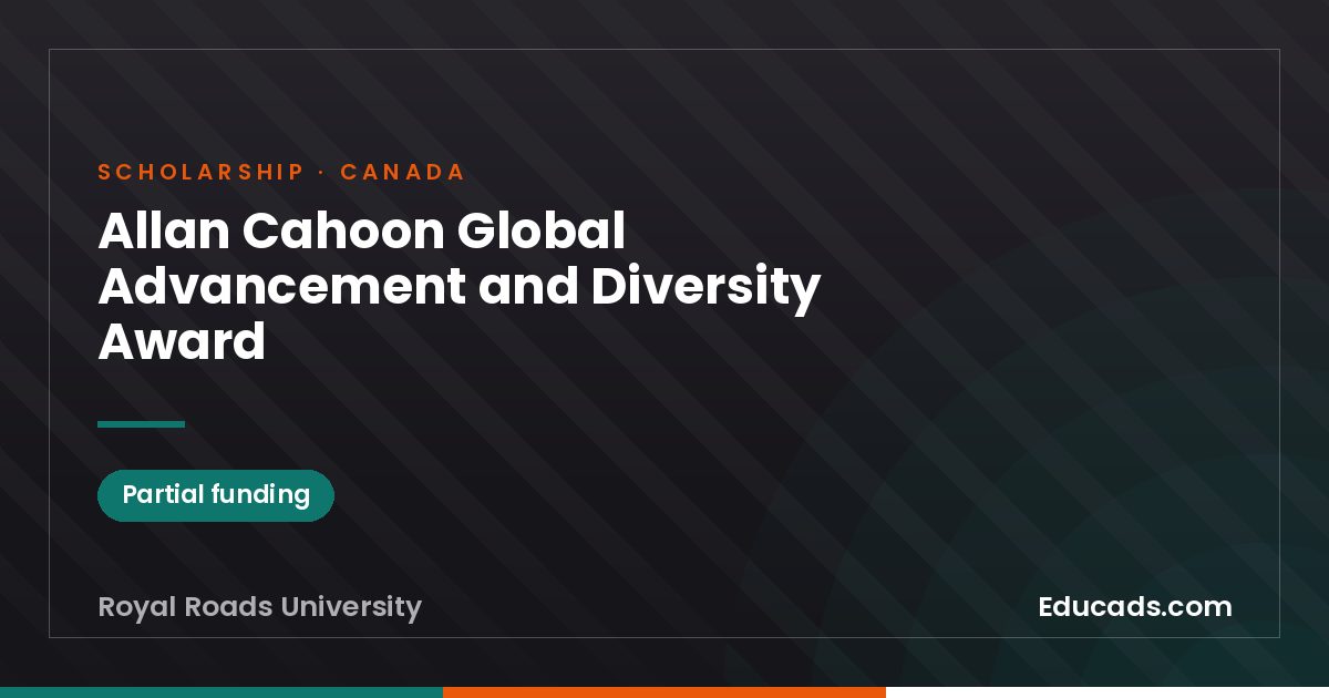 Allan Cahoon Global Advancement and Diversity Award scholarship