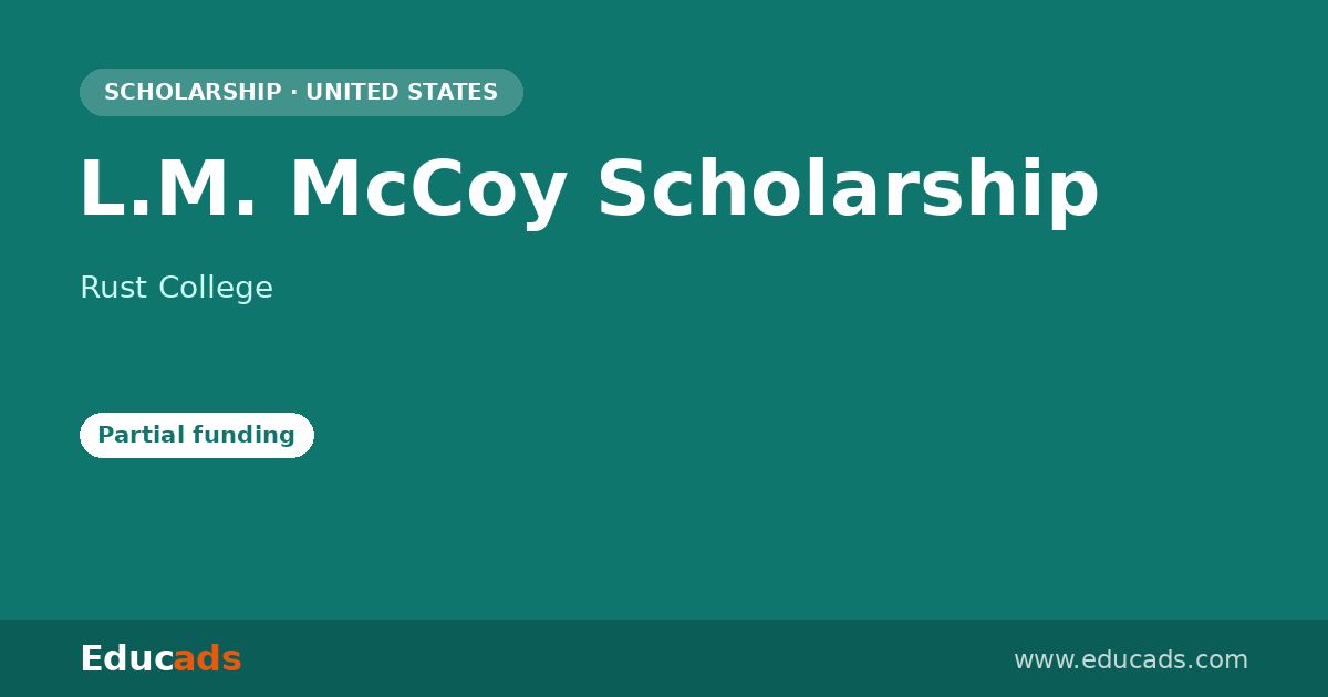 L.M. McCoy Scholarship scholarship