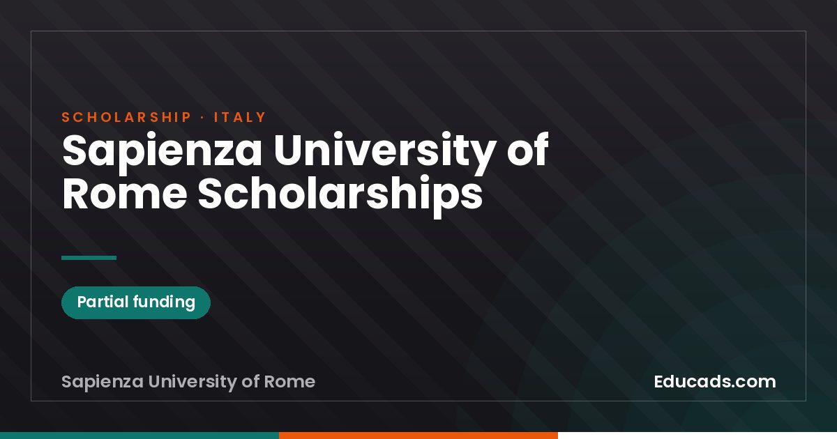 Sapienza University of Rome Scholarships scholarship