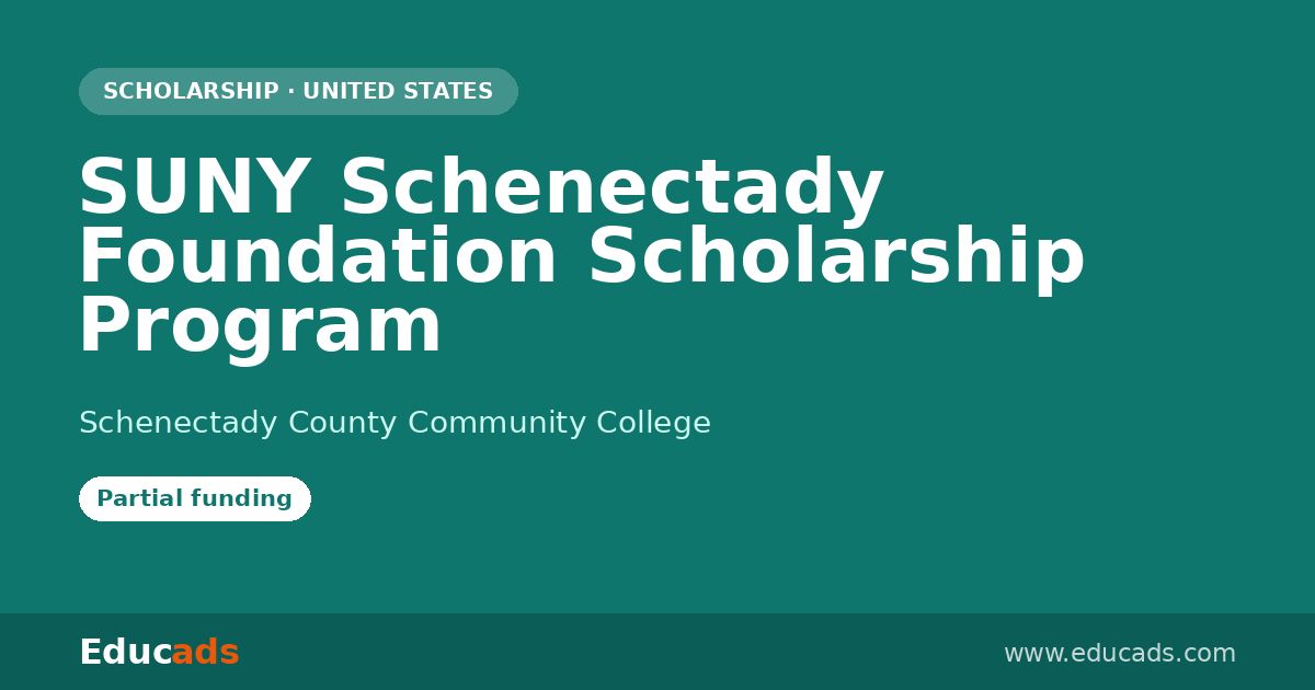 SUNY Schenectady Foundation Scholarship Program scholarship