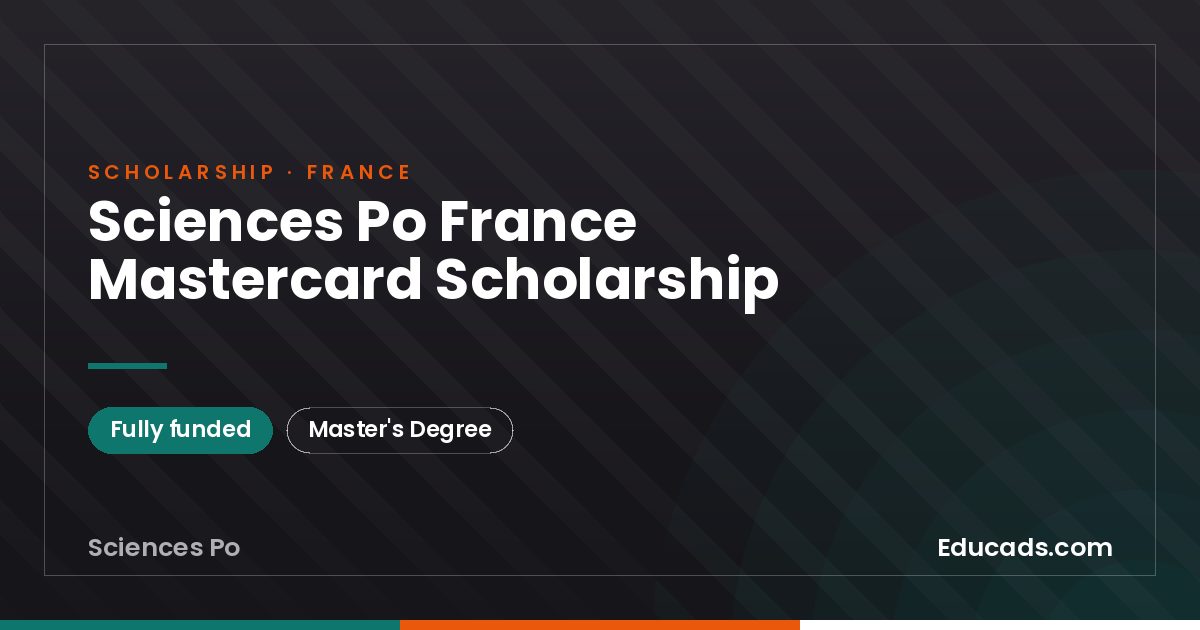 Sciences Po France Mastercard Scholarship scholarship