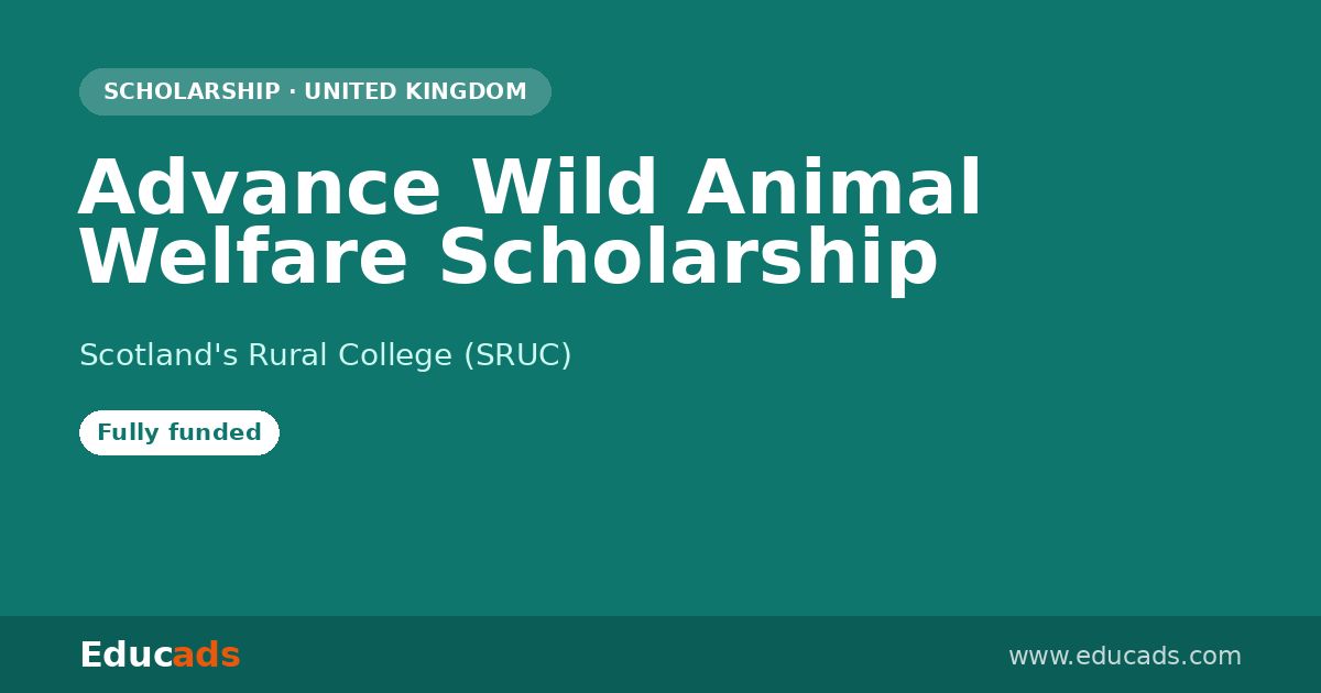 Advance Wild Animal Welfare Scholarship scholarship