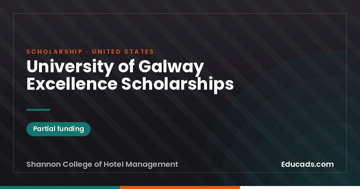 University of Galway Excellence Scholarships scholarship