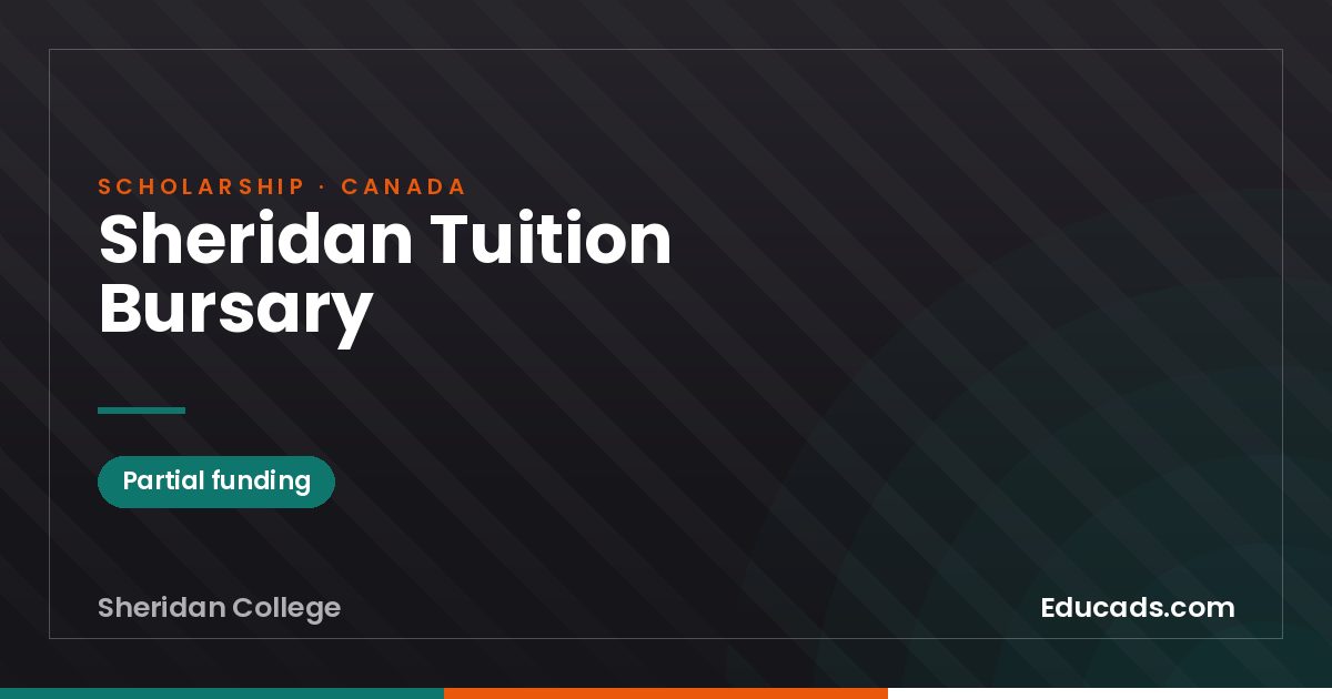 Sheridan Tuition Bursary scholarship