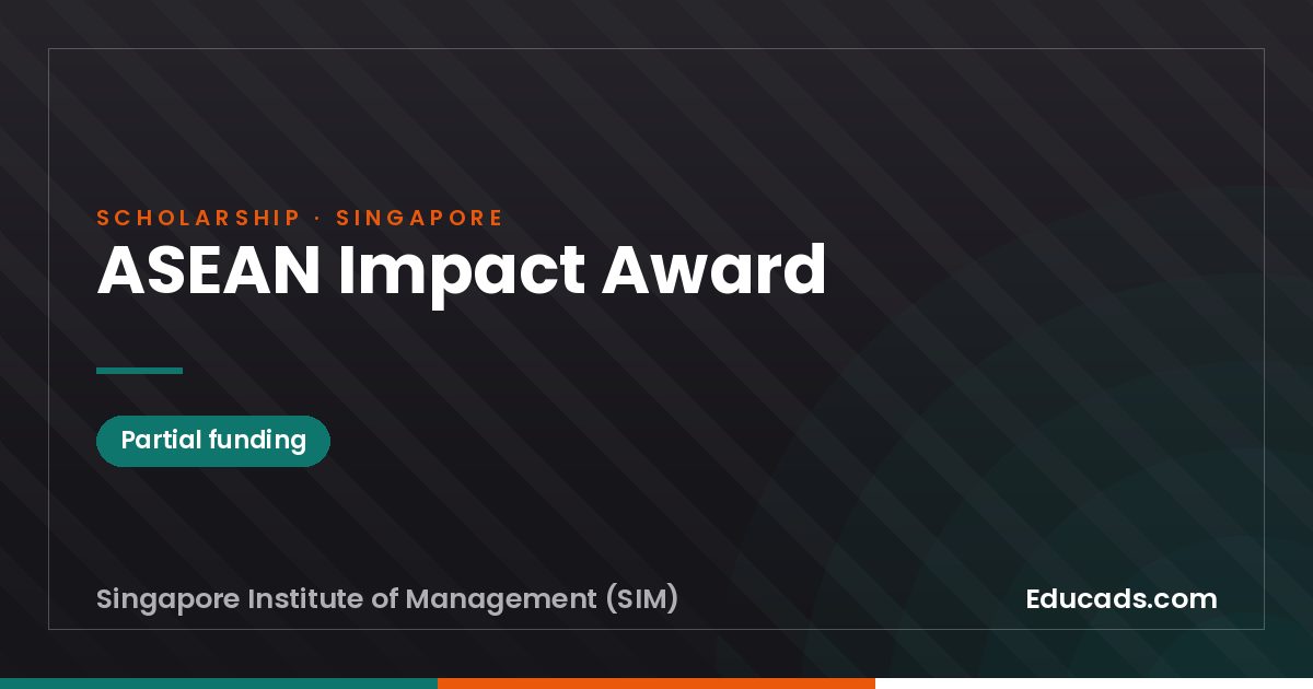 ASEAN Impact Award scholarship