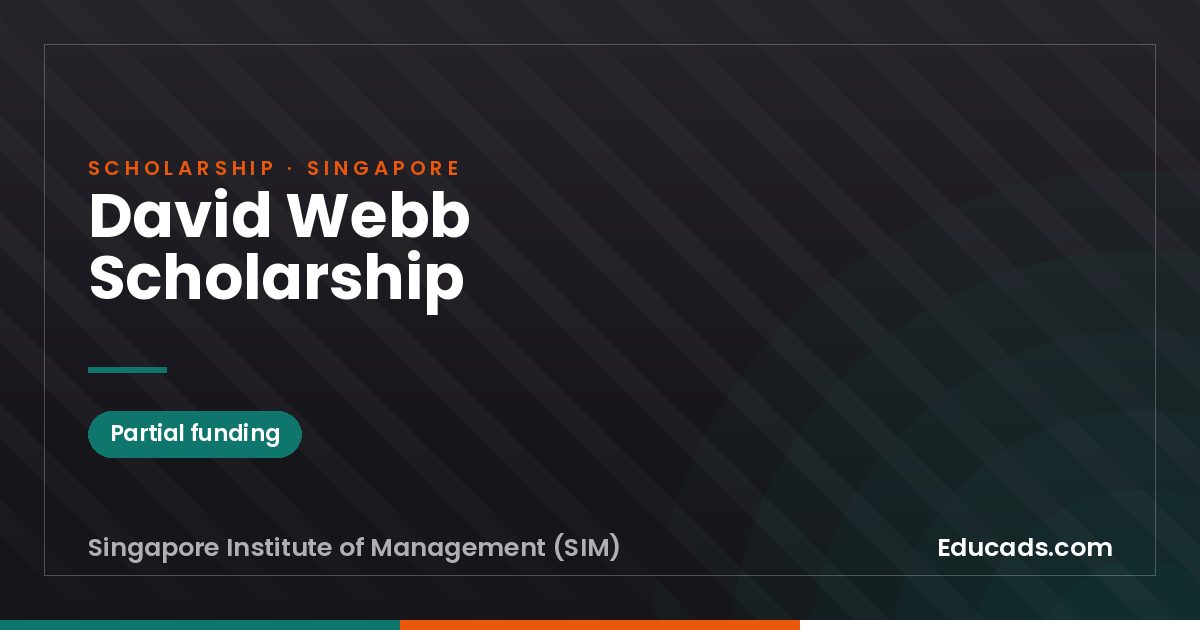 David Webb Scholarship scholarship