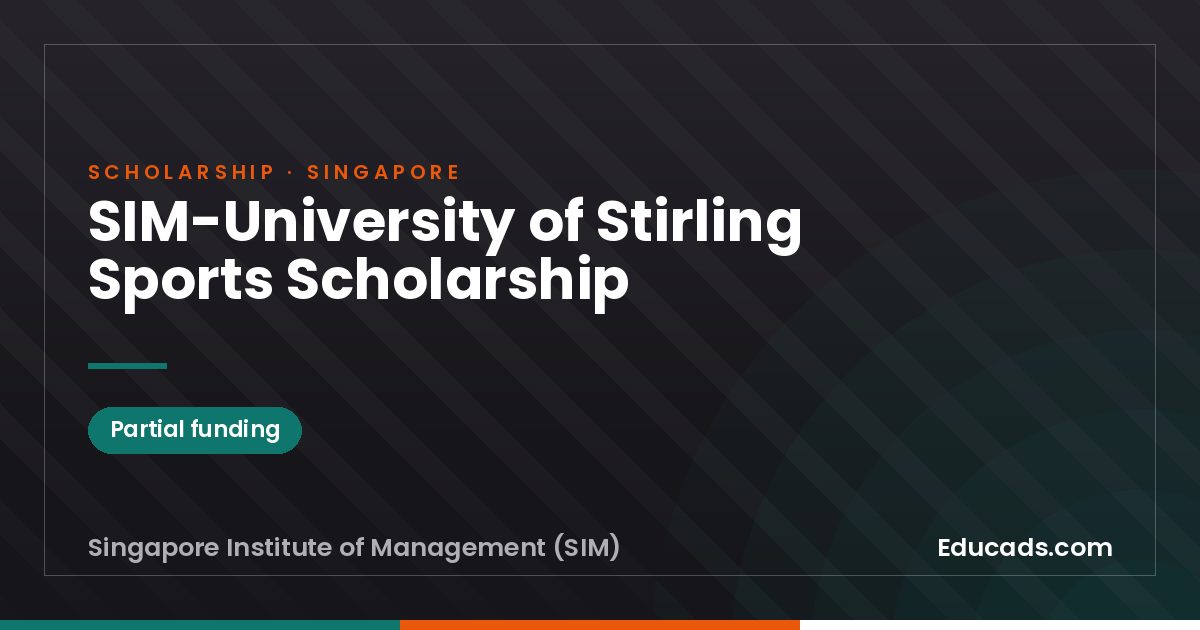 SIM-University of Stirling Sports Scholarship scholarship