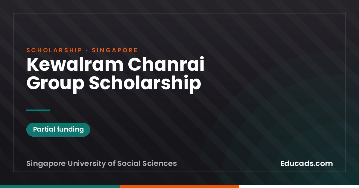 Kewalram Chanrai Group Scholarship scholarship
