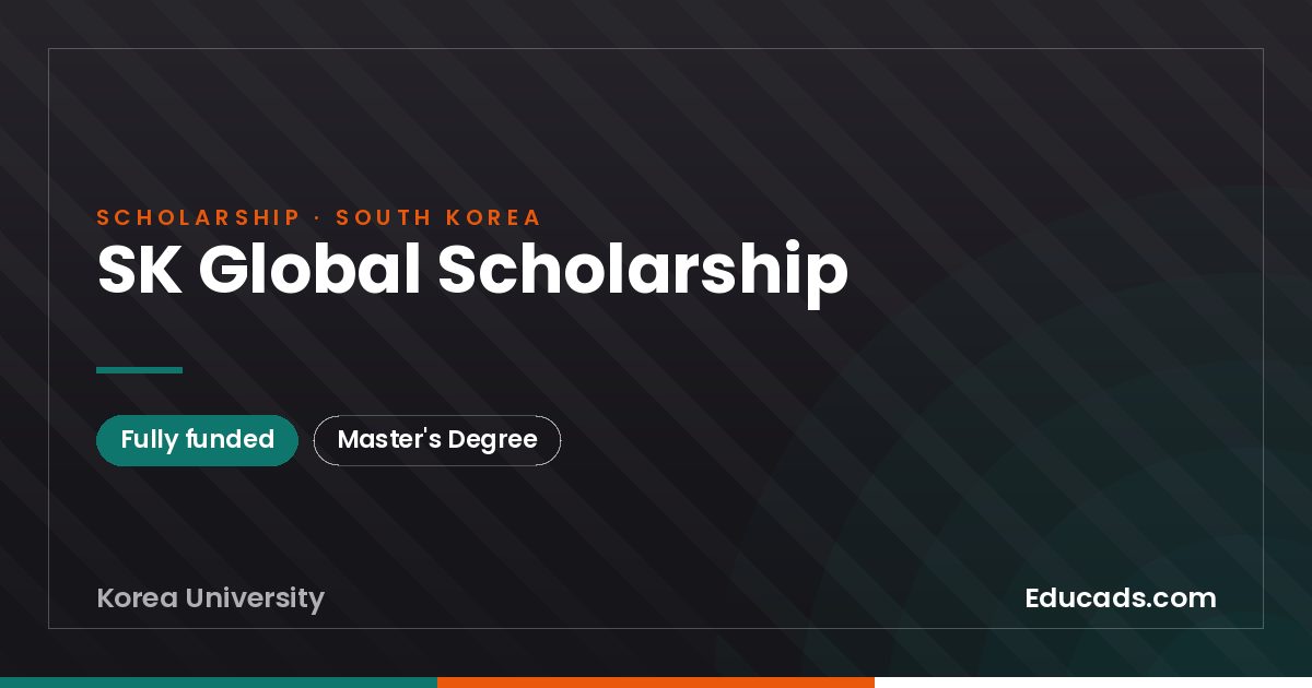 SK Global Scholarship scholarship