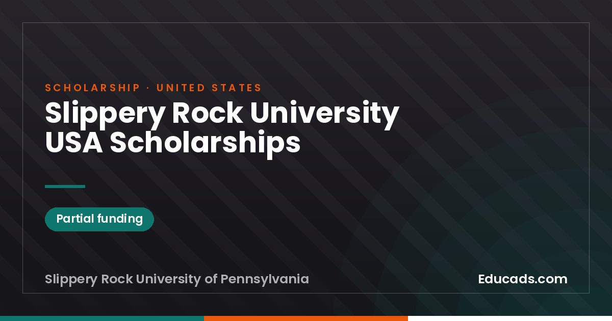 Slippery Rock University USA Scholarships scholarship