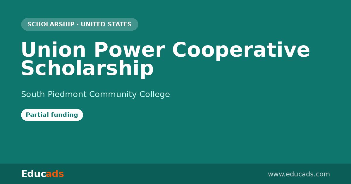 Union Power Cooperative Scholarship scholarship