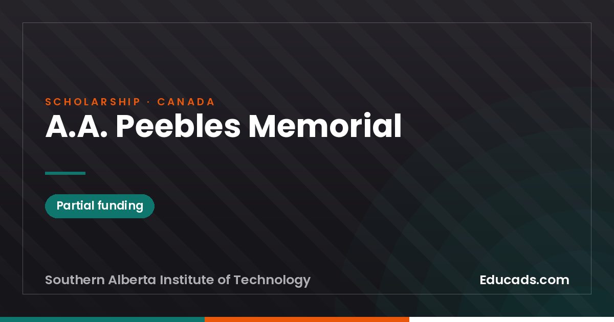 A.A. Peebles Memorial scholarship