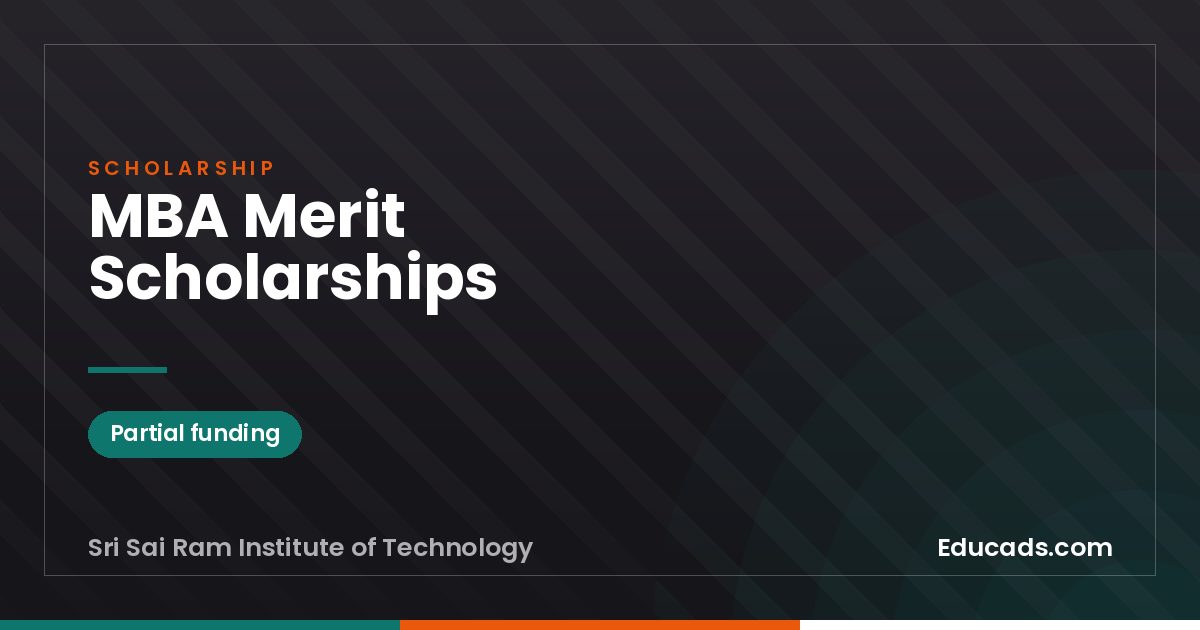 MBA Merit Scholarships scholarship