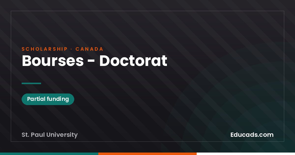 Scholarships - Doctorate scholarship