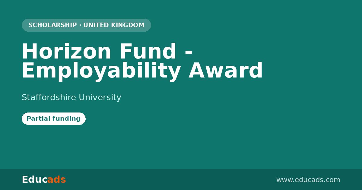 Horizon Fund - Employability Award scholarship
