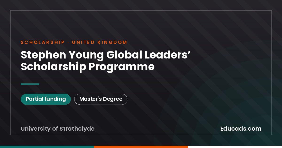 Stephen Young Global Leaders’ Scholarship Programme scholarship