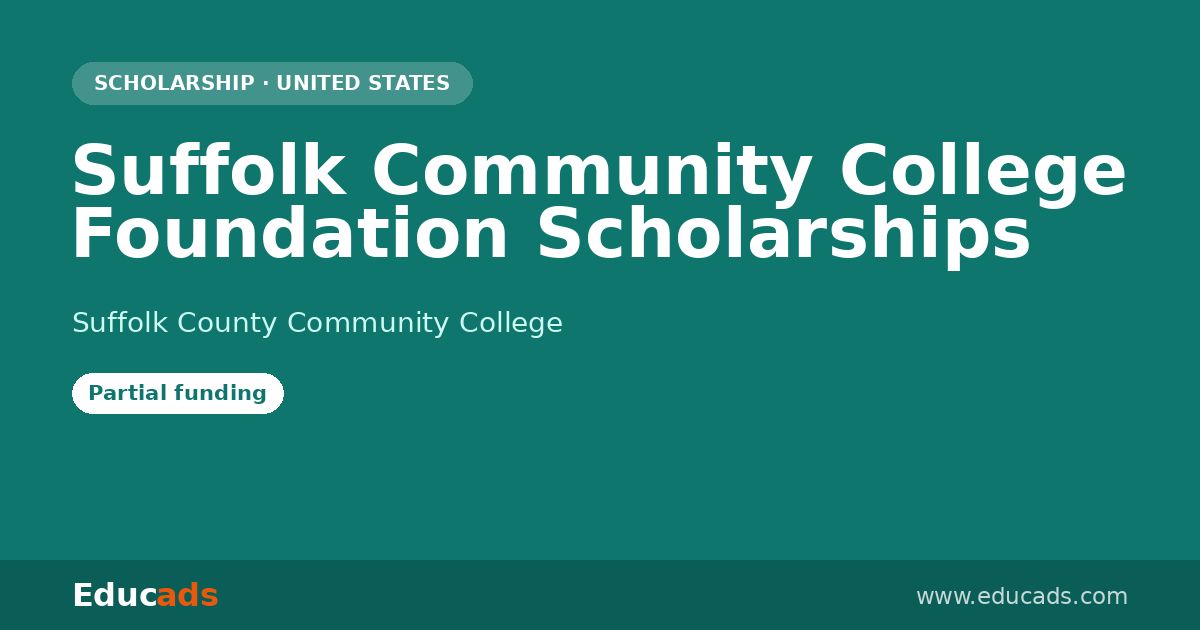 Suffolk Community College Foundation Scholarships scholarship