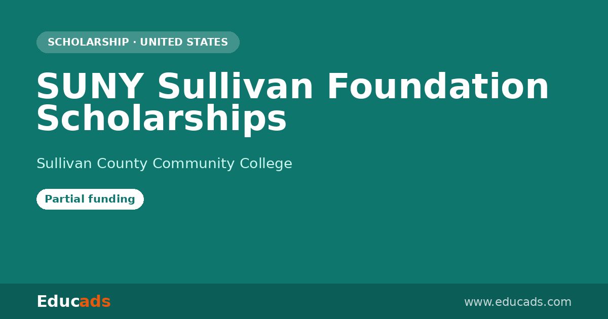SUNY Sullivan Foundation Scholarships scholarship