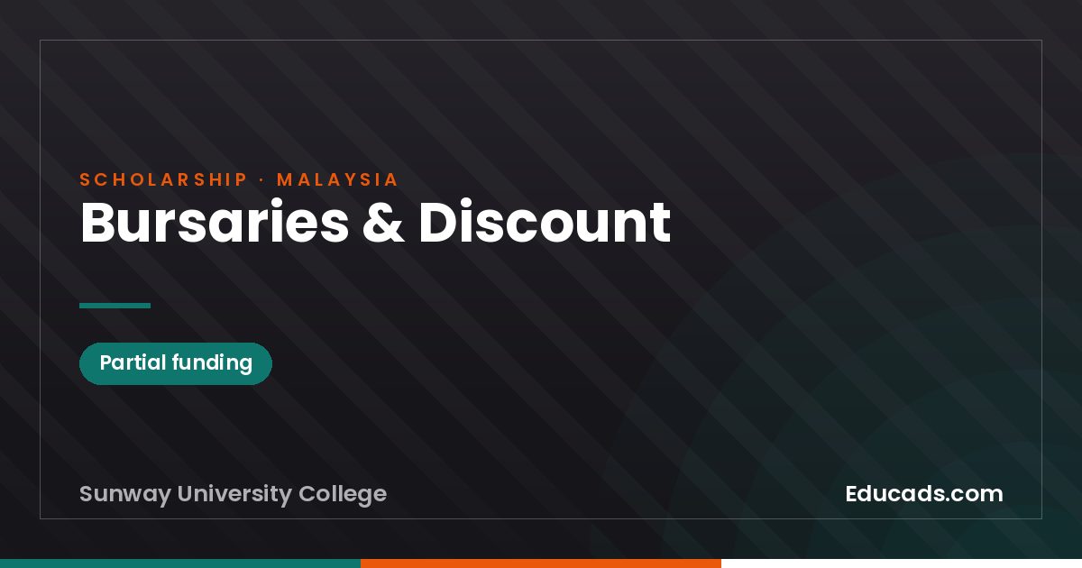 Bursaries & Discount scholarship