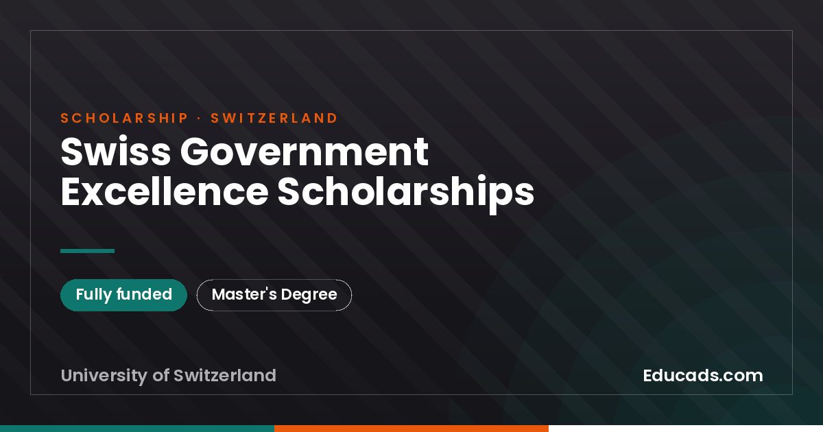 Swiss Government Excellence Scholarships scholarship