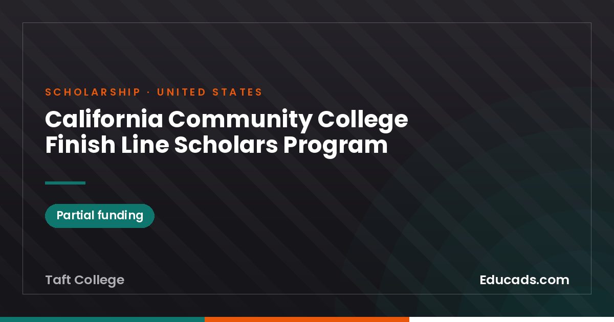 California Community College Finish Line Scholars Program scholarship