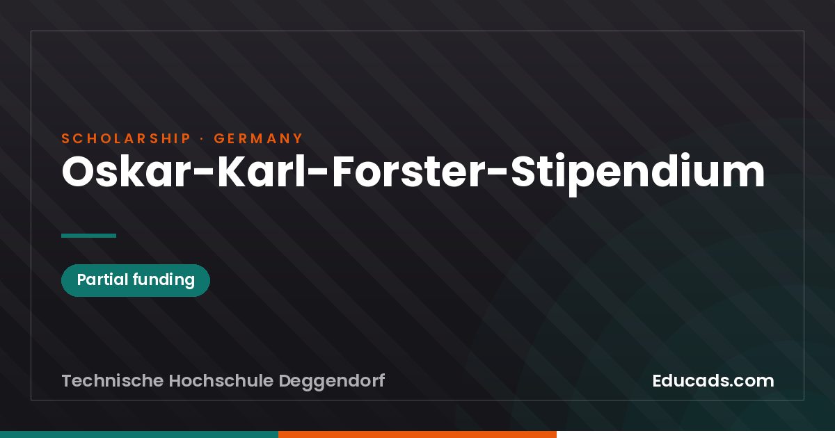 Oskar-Karl-Forster Scholarship scholarship