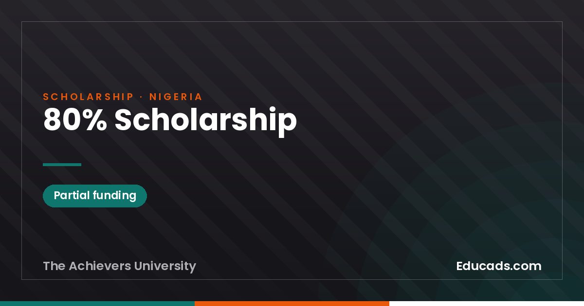 80% Scholarship scholarship