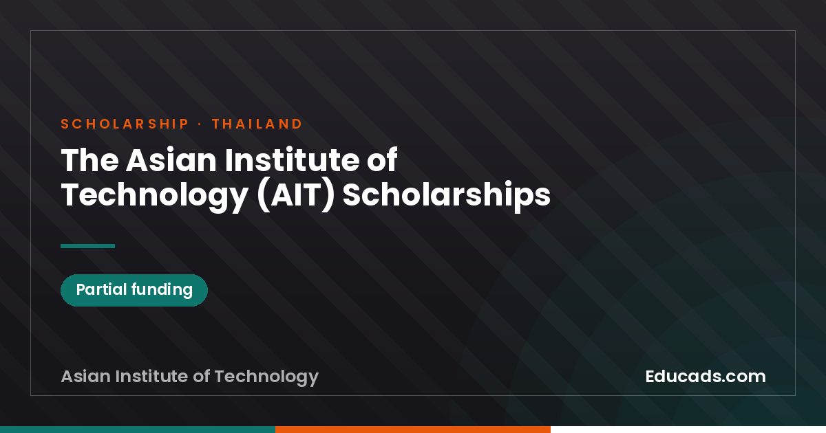 The Asian Institute of Technology (AIT) Scholarships scholarship